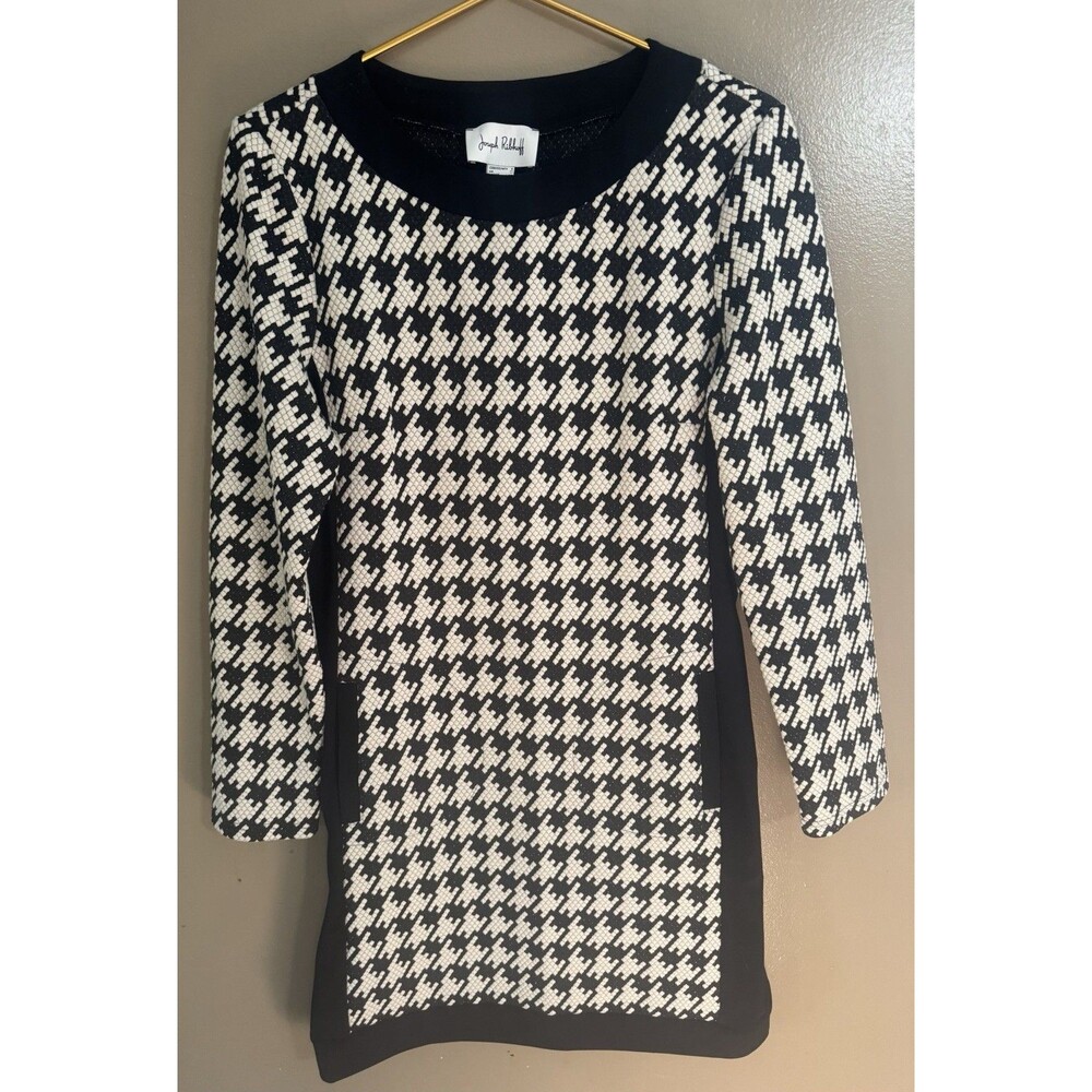 Joseph Ribkoff Houndstooth Print Dress Size 8